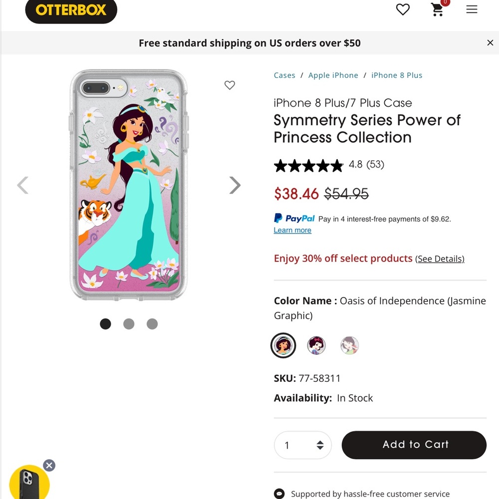 Disney Otterbox Iphone7/8 case